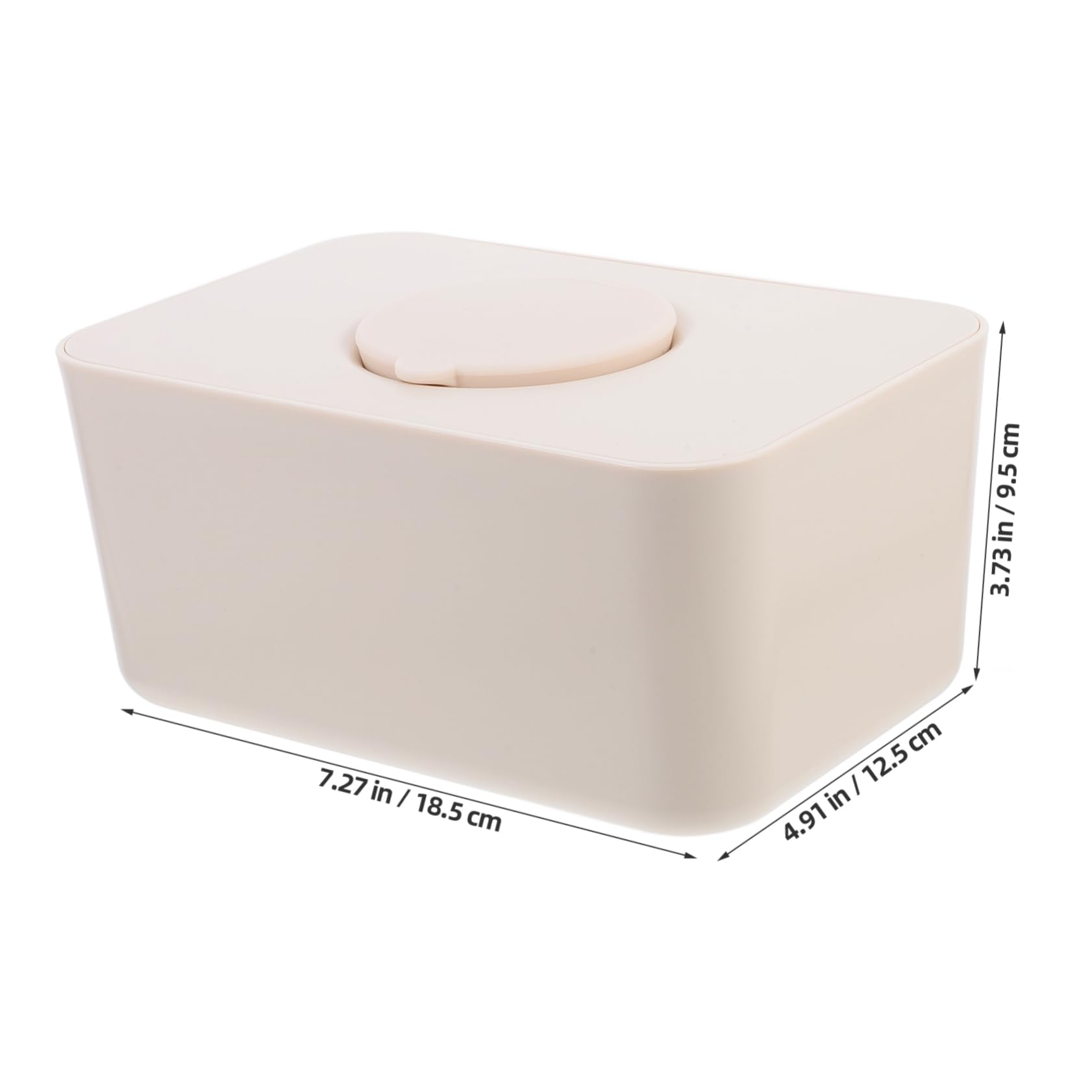 Capacidad Caja de Silicona Beige Húmedas, Toallitas Gran