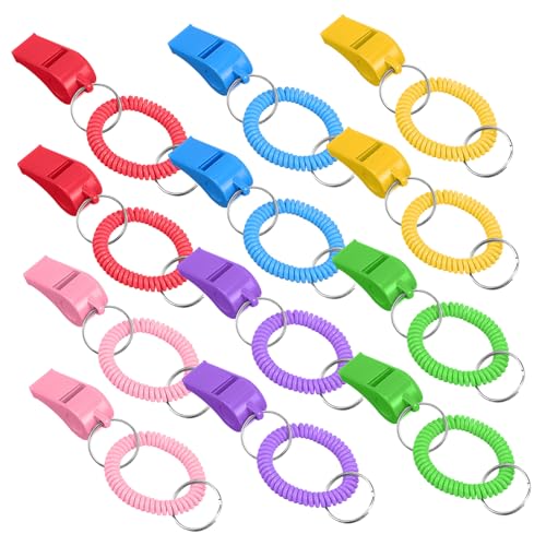 Set de 12 Silbatos de Plástico para Deportes