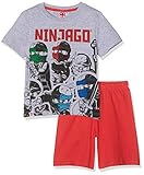 LEGO NINJAGO Jungen 5536 Zweiteiliger Schlafanzug, Grau, 104