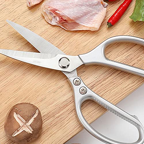 RTHGTFJD Tijeras Costura Tijeras de Acero Inoxidable, Especial for la Cocina, Matan a los Peces y Cortar Huesos de Pollo, Todo Acero, Fuerte y Resistente al Desgaste.