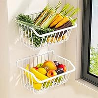 Amazon｜壁掛け果物と野菜ラック、ステンレス鋼の台所棚の壁に取り付け