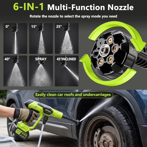 KEEPEAK XCSQ-02-55 Cordless Portable Pressure Washer