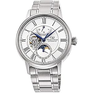 ORIENT STAR Open Heart Moon Phase Power Reserve Roman Automatic Watch RE-AM0005S