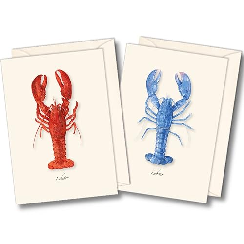 Earth Sky + Water - Lobster Assortment Notecard Set -