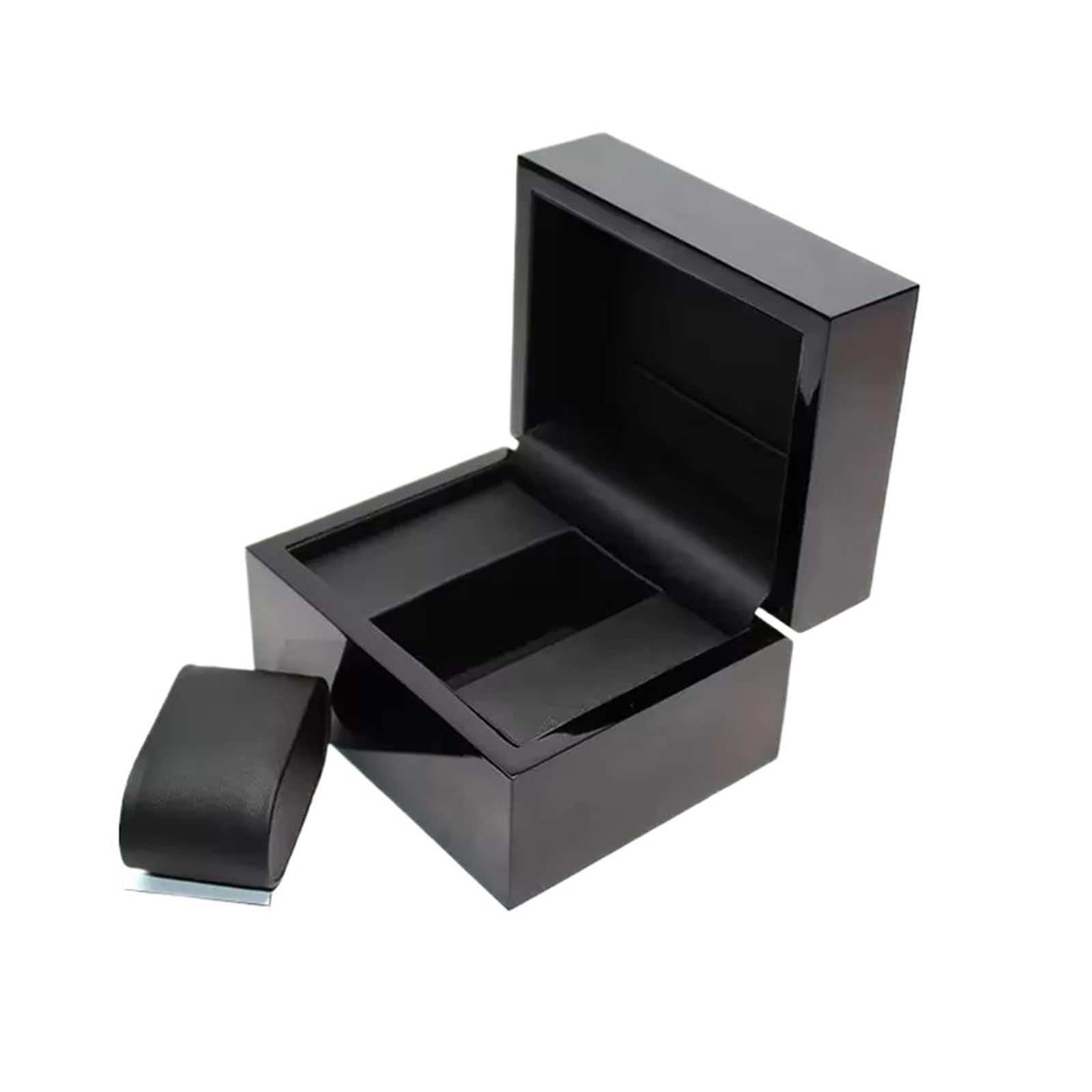 FVDZRFIE Watch Box Watch Box, Piano Lacquer Wristwatch Box, Mechanical Watch Storage and Display Box, Wooden Watch Box.(Black)