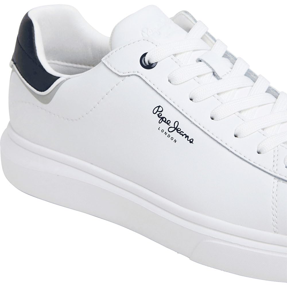 Pepe Jeans Zapatillas de Piel Eaton One Blanco