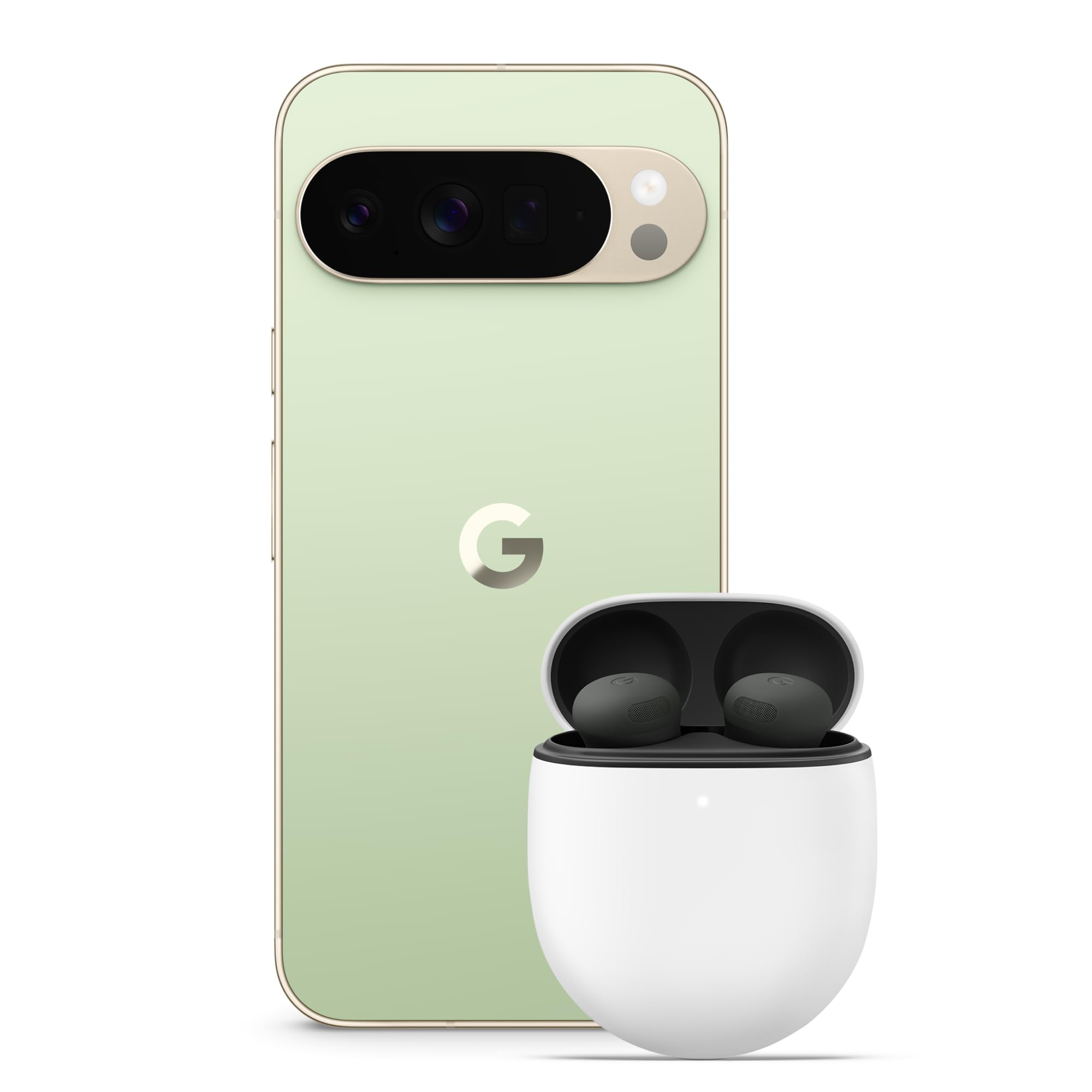 Google Pixel 10 Pro XL - Smartphone Android sbloccato con Gemini, tripla fotocamera posteriore, autonomia di oltre 24 ore e display Super Actua da 6,8" - Giada, 256GB+Pixel Buds Pro 2