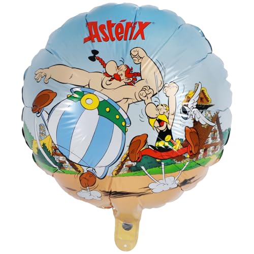 Ballon aluminium rond Astérix 43 cm - Multicolore