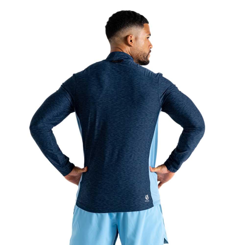 Dare2B Męska koszulka Power Up Stretch Midlayer Blue