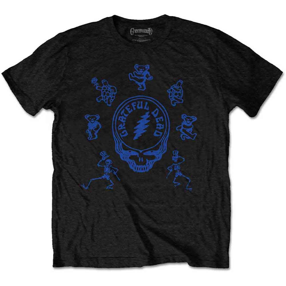 T-shirt Grateful Dead Egyptian noir avec imprimé sérigraphié durable - 5