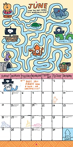 Kid's Awesome Activity Wall Calendar 2023: Includes 300+ Super Fun Stickers! #TOP2