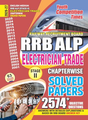 Image of Youth Competition Times RRB ALP Electrician Trade Stage II Chapterwise Solved Papers, 63 Solved Papers, 2574+ Objective Questions