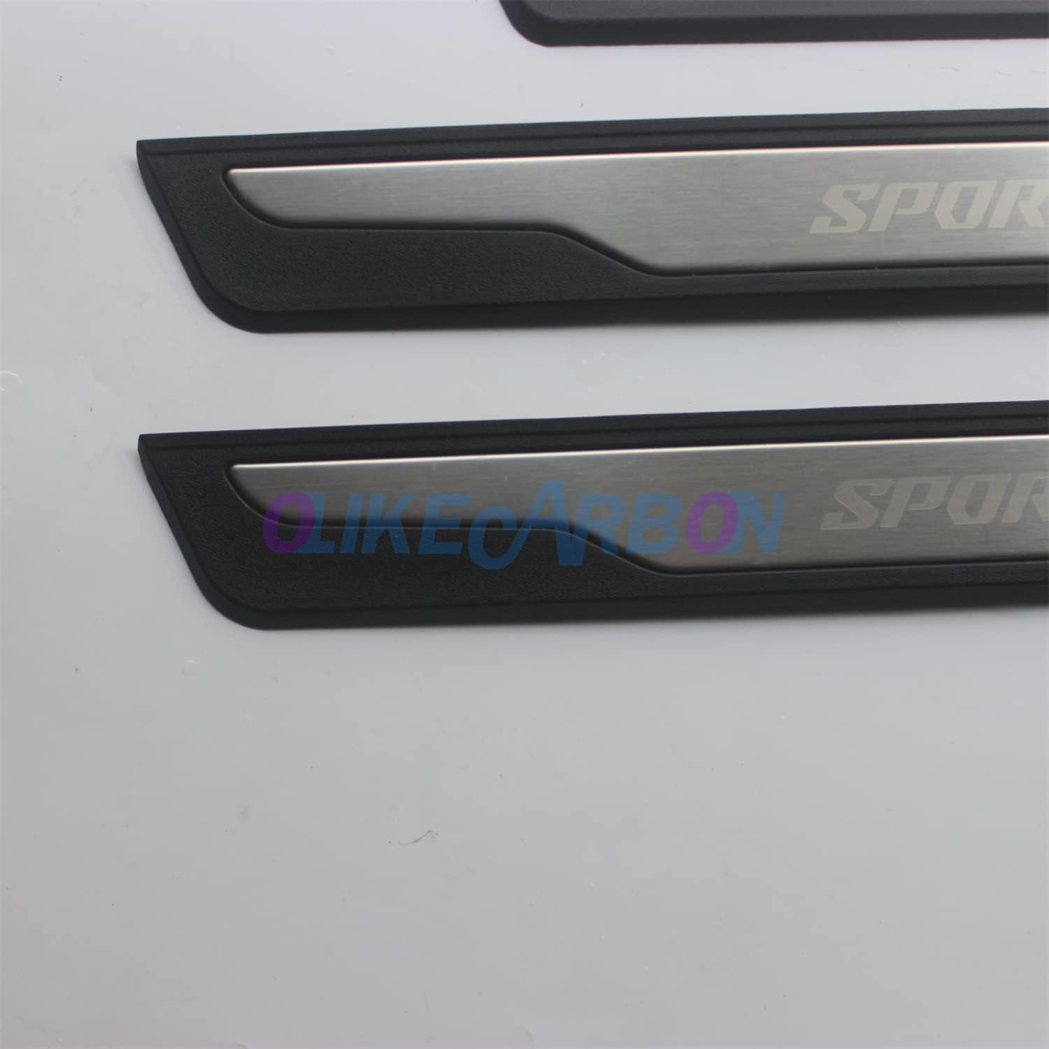 OLIKE Fashion Style Stainless Steel Door Sill Scuff Plate Guard Sills Protector Trim Compatible with Ford Ranger 2019-2022