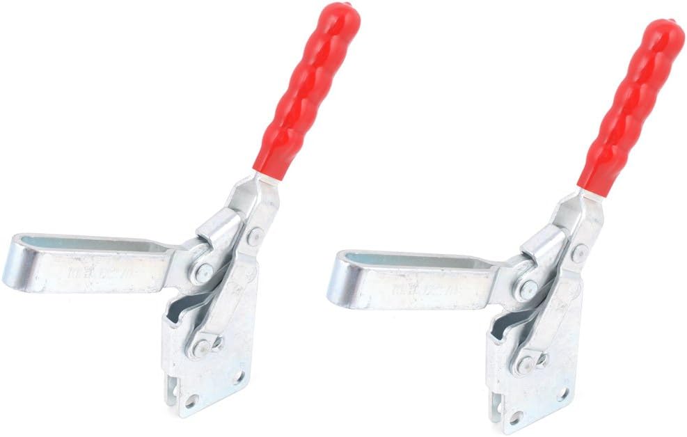 2 PCS Quickly Holding Red Plastic Covered Handle U Shaped Bar Vertical Toggle Clamp 340Kg 12270 (036c9fb2ea1d0191d975d39352787ffb)