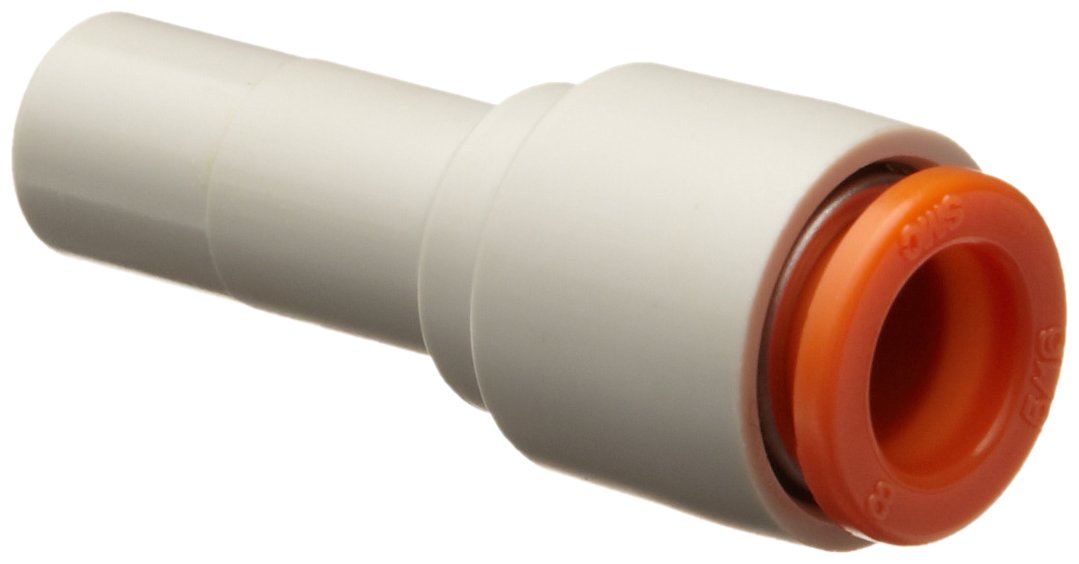 SMC KQ2R03-07A PBT Push-to-Connect Tube Fitting, Plug-in Reducer, 5/32" Tube OD x 1/4" Fitting Size (Pack of 10)