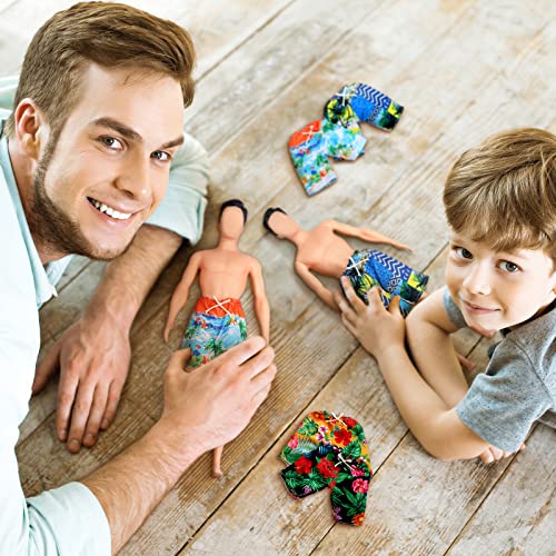 Bencailor Tropical Print Boy Doll Beach Shorts Set #TOP26