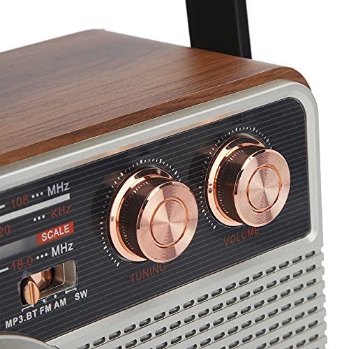 mumisuto Draagbare korte golfradio, FM/MW/KW-radio, draagbare oplaadbare Bluetooth-USB-luidspreker voor U-disc/geheugenkaart - Image 8