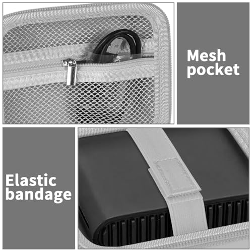 Image of Case Compatible with TP-Link Ultra-Portable Wi-Fi 6 AX1500 AX3000 Travel Router, Storage Holder for TL-WR1502X TL-WR3002X Portable WiFi Hotspot, Ethernet Cable Network (Box Only)-Grey