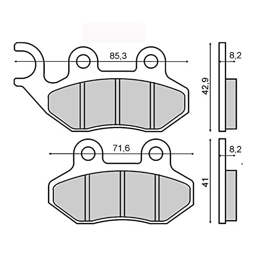Bromsbelägg organiska främre PGO Pmx Sport 50 2001–2001