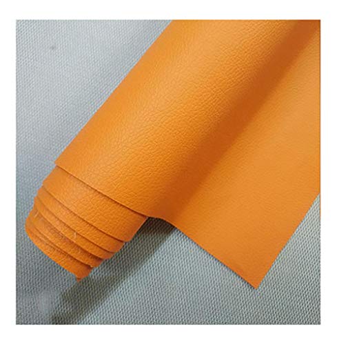 Tissu vinyle jaune 1.6m simili cuir étanche pour ameublement