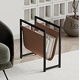 Transforme ton salon en espace stylé et organisé : Ne laisse plus tes magazines, journaux ou brochures traîner ! Ce porte-revues design en métal et cuir synthétique apporte élégance et ordre instantanément.