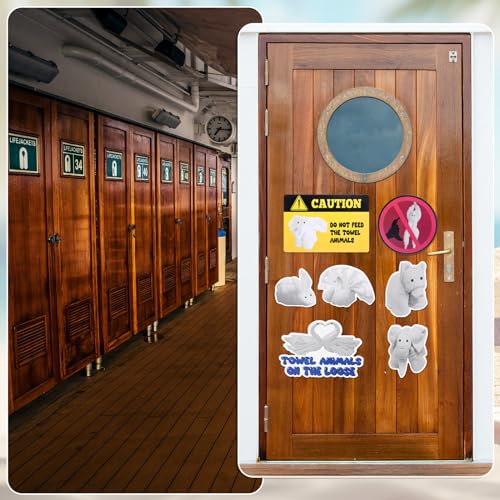 Copkim 7 imanes decorativos con diseño de animales toalla miniatura 2