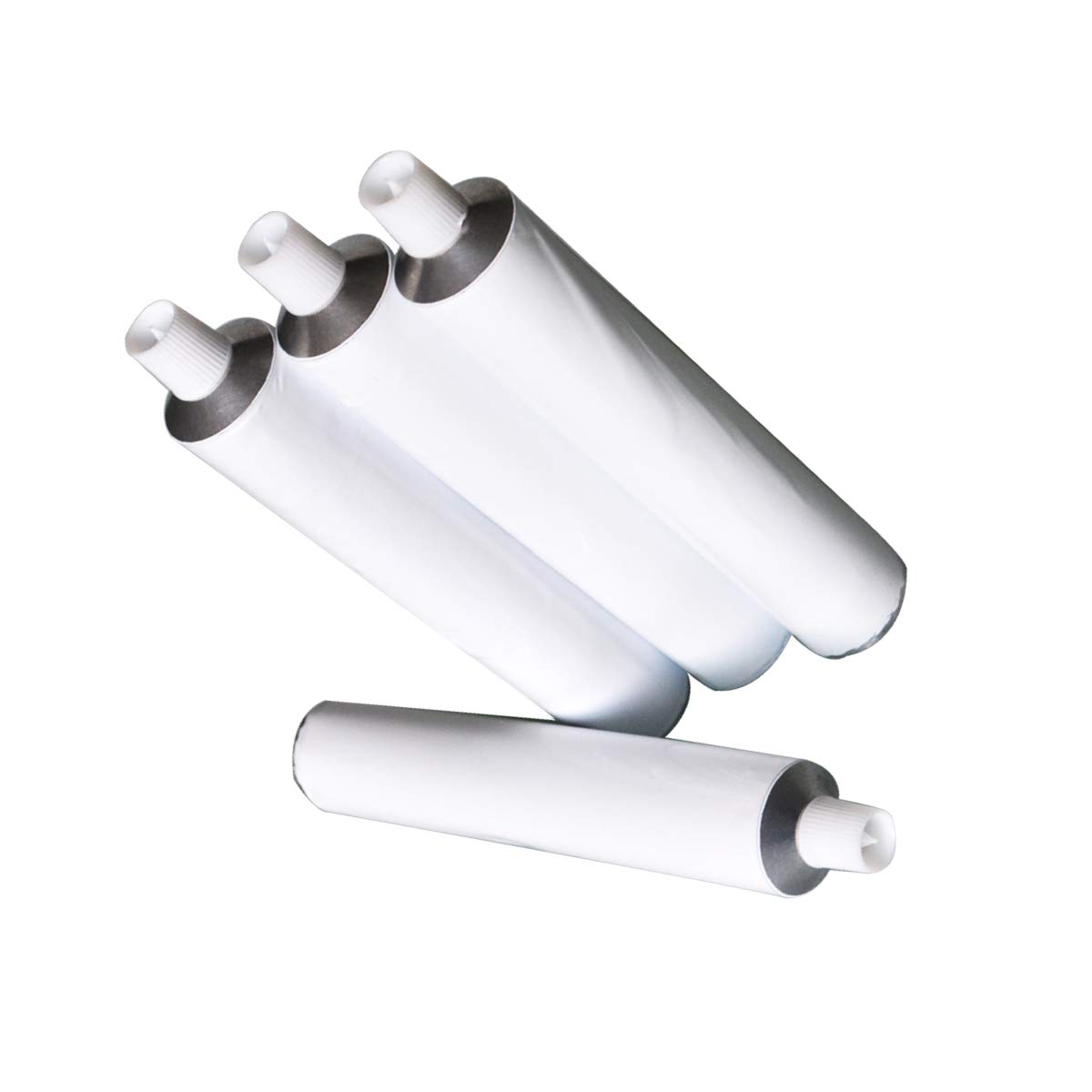 200 szt. 50 ml białe aluminium puste rurki do pasty do zębów kosmetyki butelki do wielokrotnego napełniania z nasadką igłową nieuszczelnione hurt