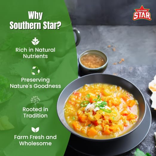 Image of Southern Star Premium Organic & Original Kulthi Dal 1 Kg, 500g*2 Ulavalu, kulath dal, Horse Gram, Kollu, Hurali Kalu, macrotyloma uniflorum, Kulthi Beans, Paruppu, gahat dal, Low GI index | Kidney Cleanser