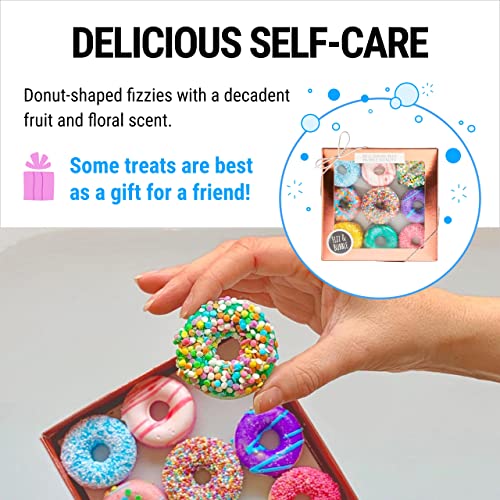 Fizz & Bubble Bath Truffles With Vitamin E, Avocado Oil, Epsom Salt, Witch Hazel & More - Bath Bomb Set - 9 Truffles - Donuts #TOP3