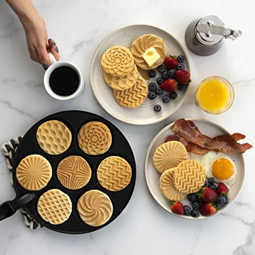 Nordic Ware Nonstick Pancake Pan, Heavy Aluminum, 7 Round Cups, For Gas, Electric, Ceramic Stovetops, Made in USA by Nordic Ware - Image 5