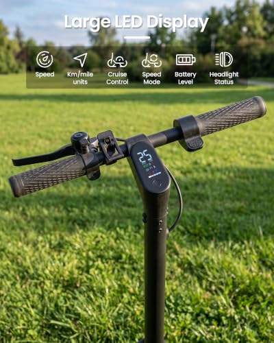 Image of Electric Scooter Adults, 1000W /500W Motor, 28 /21 Miles Max Range, 10'' /8.5 inch Tires All Terrain, 25 /20 MPH Top Speed, Lightweight Commuting E Scooter, Foldable for Adults Teens