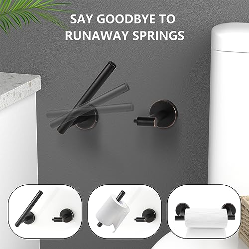 Toilet-Paper-Holder-Towel-Ring-Wall-Mount-Oil-Rubbed-Bronze-SUS-304-Stainless-Steel-Bathroom-Hardware-Set-with-Pivoting-Toilet-Paper-Roll-Holder-Wall-Mount-for-Bathroom Toilet Paper Holder Towel Ring Wall Mount Oil Rubbed Bronze SUS 304 Stainless Steel Bathroom Hardware Set with Pivoting Toilet Paper Roll Holder Wall Mount for Bathroom