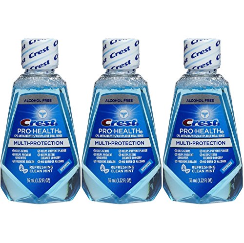 Crest Pro-Health Multi-Protection Clean Mint Oral Rinse Travel Size 1.22 Oz (Pack Of 3)