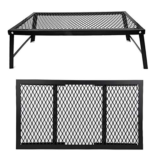 Camping Grill Gate Foldable BBQ Campfire Grill Grate for Camping BBQ Mountaineering Camping Supplies