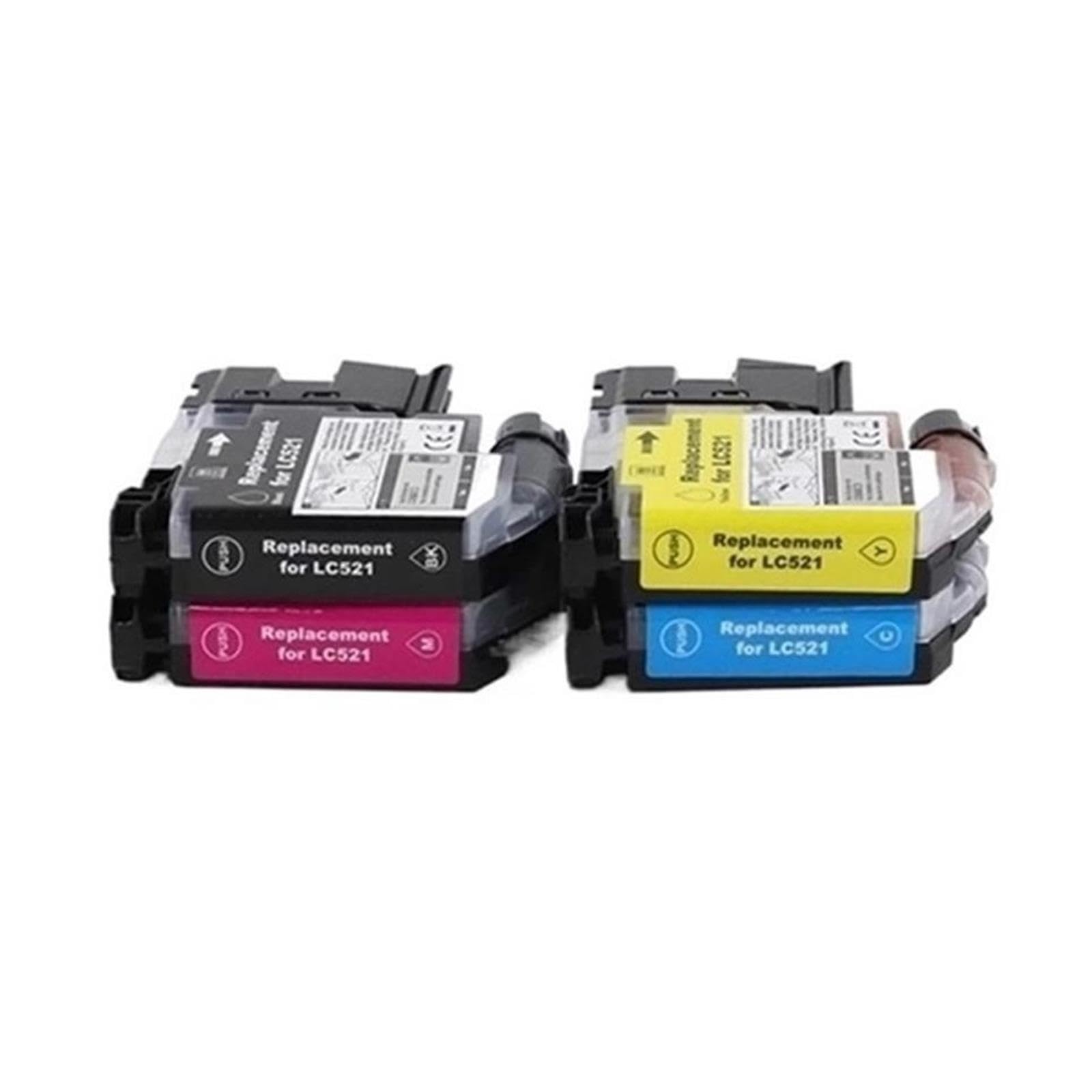 Cartucce LC521 con chip, compatibile con Brother