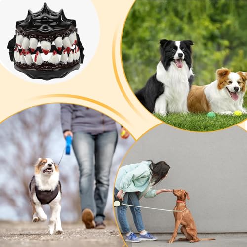 Maulkorb für furchterregende Hunde, Maulkorb für Hunde mit großen Zähnen, für Hund oder Werwolf, lustig für Hunde, verstellbar für kleine Hunde,