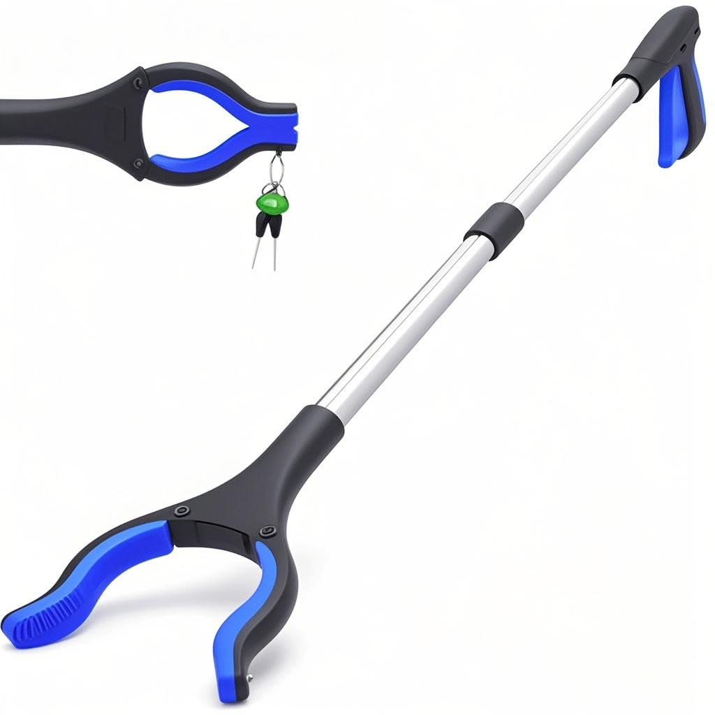 Grabber Reacher Tool for Elderly, 32" Foldable Claw Grabber, Pick Up Stick Grabber, Reacher Grabber Pickup Tool, Trash Picker Upper Grabber, Litter Picker, Garden Nabber, Arm Extension