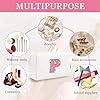 Personalized Initial Makeup Bag, Small Preppy Glitter Letter Cosmetic Pouch, PU Waterproof Zipper Travel Toiletry Bag, Unique Letter Patch Makeup Organizer Gift for Women Teen Girls #3
