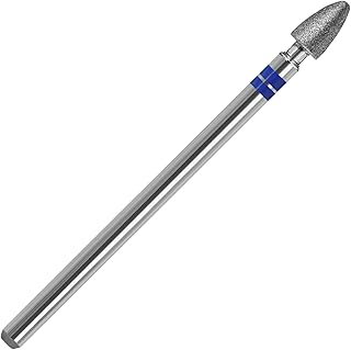 Diamond Nail Drill Bits Pro Cuticle Drill Bit Nail Buffer Bit Russian Electric Bits for Under Nail Dead Skin Cleaning Cuticle Remove Nail Art Design Manicure and Pedicure (Medium)