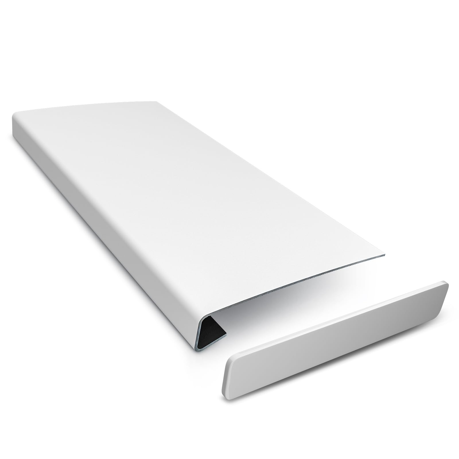 DQ-PP Rivestimento per davanzale – bianco – 38 x 140 cm – spessore 3 mm – davanzale in PVC personalizzato – con finitura laterale – copertura ritagliabile e ristrutturazione moderna