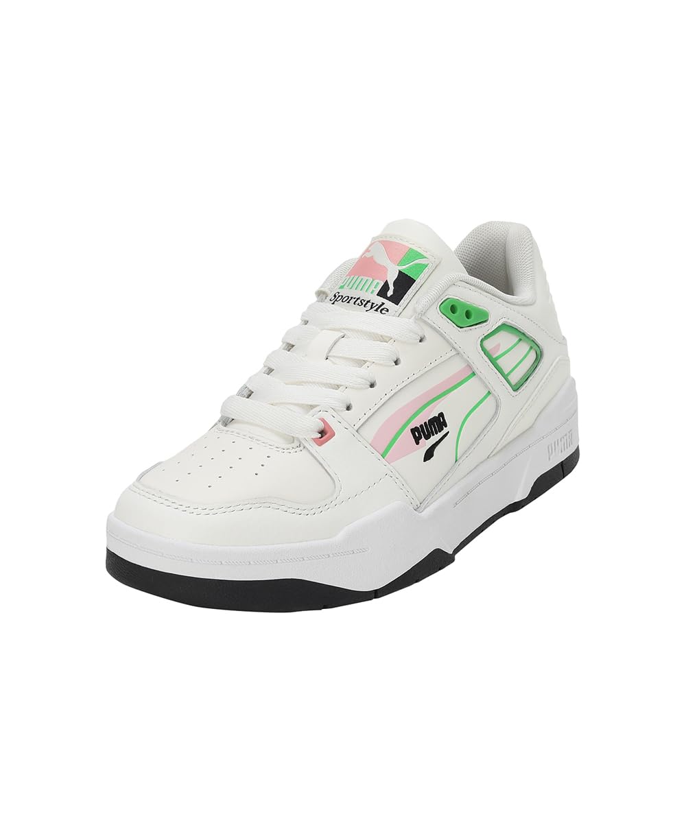 Puma Unisex-Adult Slipstream Brand Love White-Green Sneaker - 7 UK (39381202) (B0C9M3VPCZ) Amazon Price History, Amazon Price Tracker