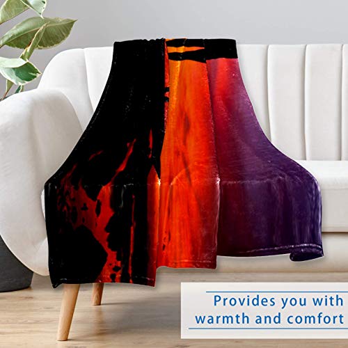 Couverture douce lit et canapé anti-froid plaid chaud 150 × 100 cm - 7