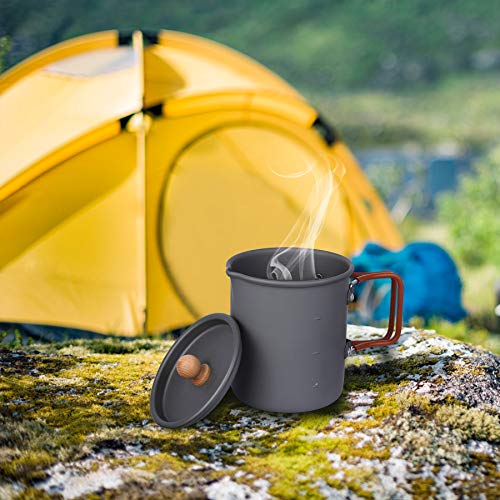 Redcamp 600Ml Aluminium Camping Cup Coffee Pot With Foldable Handle, Lightweight Camping Coffee Mug For Outdoor Cooking Backpacking Hiking #TOP6