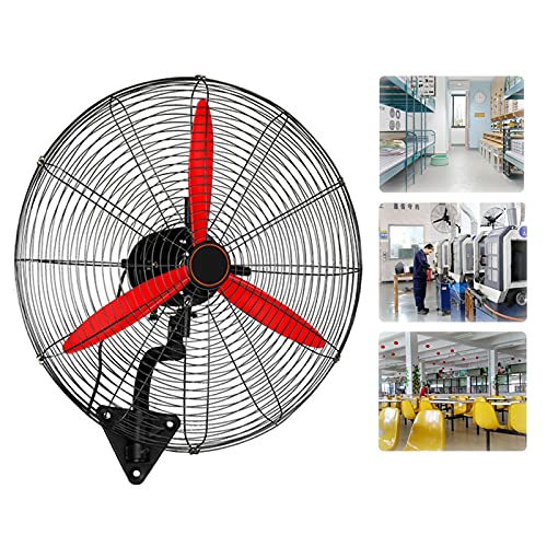 SaryEdge Ventilador Industrial de Pared oscilante, 3 velocidades, ángulo Ajustable, de Metal, para invernaderos, supermercados, fábricas, garajes, (55 centímetros