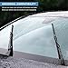 Fkewp 2 PCS Wiper Blade Refills, 28 Inch Adjustable Boneless Insert Windshield Strips, Frameless Rubber Strip Replacement for Most Vehicles Windshield Wiper Blades, Car Accessories
