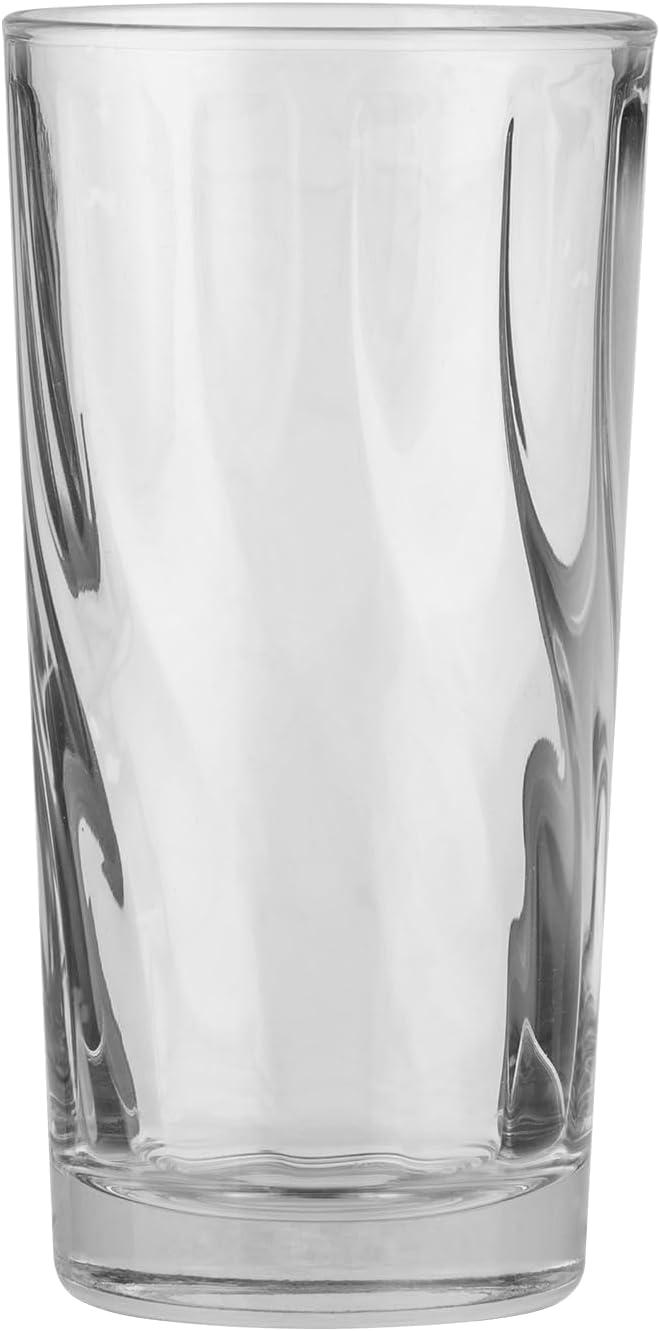 SAND DUNE Water Tumbler Glasses, Highball Water/Juice Glass, Multi-use Glasses, Thick Bottom, Crystal Glass Quality, Perfect for Gifting, Set of 6, 245mL