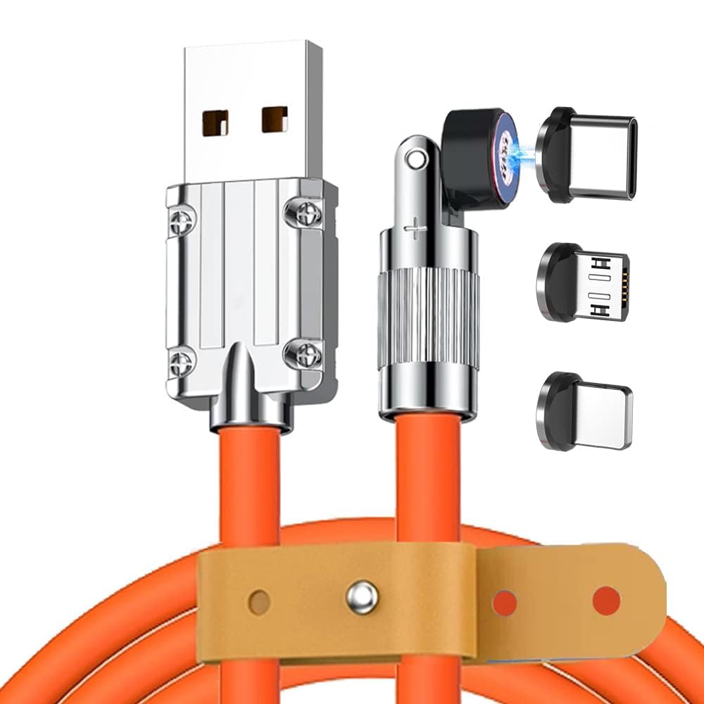 AeYlight MAGNATIC CABELcable for Iphone, Android, C PIN charger cable fast charging c type 180° Rotating with USB to Type C Cable BRAND 480Mbps Data Transfer Speed |1.2m Silicone Cable, Sunset Orange (B0CV7YCCYP) Amazon Price History, Amazon Price Tracker
