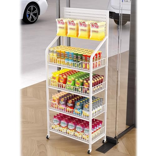Étagère de supermarché de cuisine pour organiser fruits, légumes et snacks
