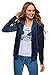 Produktbild oodji Ultra Damen Kapuzenpullover mit Reißverschluss, Blau, DE 34 / EU 36 / XS