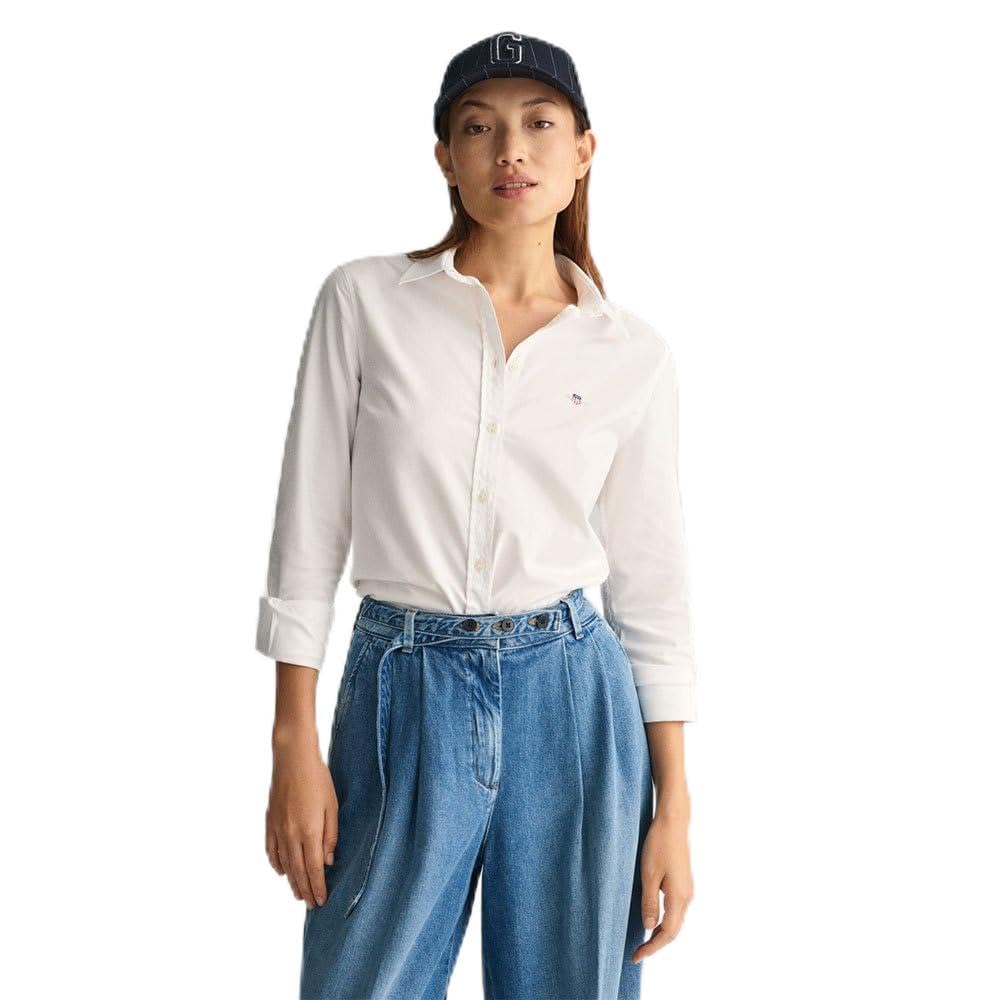 Gant Damen Slim Stretch Oxford Shirt Bluse